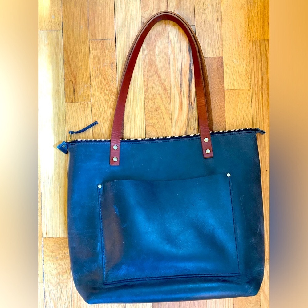 💙⭐️PLG-Portland Leather Goods Medium Zipper Tote💙⭐️